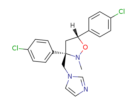 Isoxazolidine,  3,5-bis(4-chlorophenyl)-3-(1H-imidazol-1-ylmethyl)-2-methyl-, trans-
