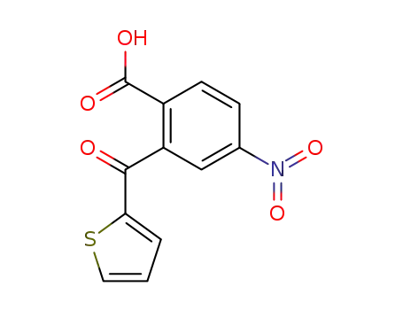 Molecular Structure of 7499-72-1 (4-nitro-2-(thiophen-2-ylcarbonyl)benzoic acid)