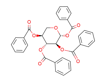 Molecular Structure of 7702-27-4 (1,2,3,4-tetra-O-benzoylpentopyranose)