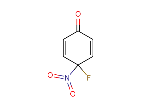 Molecular Structure of 123871-59-0 (2,5-Cyclohexadien-1-one,4-fluoro-4-nitro-(9CI))