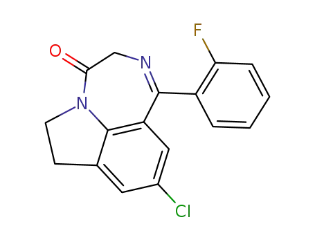 9-chloro-1-(2-fluoro-phenyl)-6,7-dihydro-3<i>H</i>-[1,4]diazepino[6,7,1-<i>hi</i>]indol-4-one