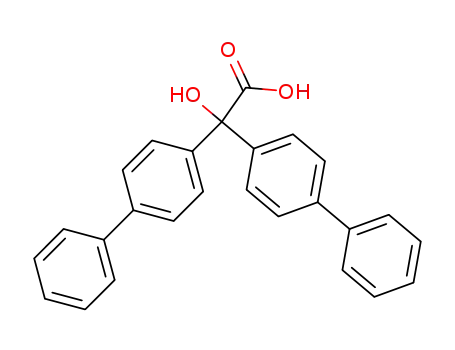 Molecular Structure of 6334-91-4 (2-hydroxy-2,2-bis(4-phenylphenyl)acetic acid)