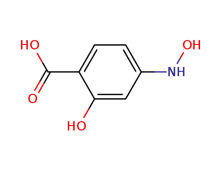Molecular Structure of 3096-66-0 (Salicylic  acid,  4-(hydroxyamino)-  (7CI,8CI))