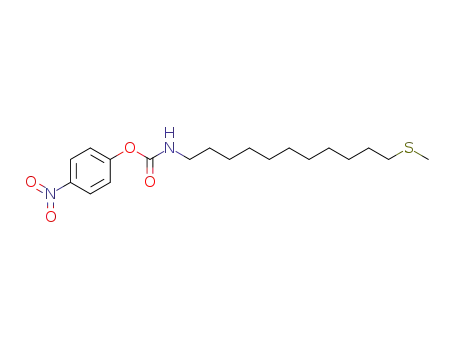 Carbamic acid, [11-(methylthio)undecyl]-, 4-nitrophenyl ester