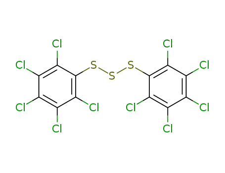 Molecular Structure of 80303-92-0 (bis-pentachlorophenyl trisulfide)