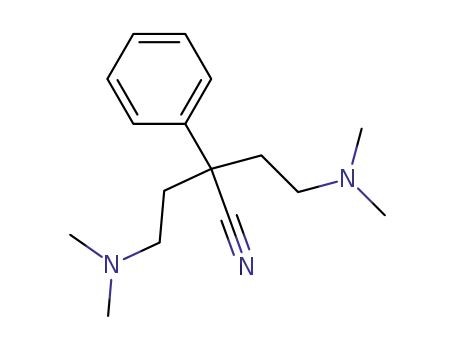 Molecular Structure of 2809-47-4 (BUTYRONITRILE, 4-(DIMETHYLAMINO)-2-(2-(DIMETHYLAMINO)ETHYL)-2-PHENYL-)