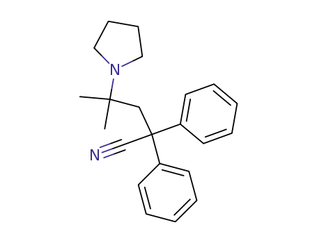 4-methyl-2,2-diphenyl-4-pyrrolidino-valeronitrile
