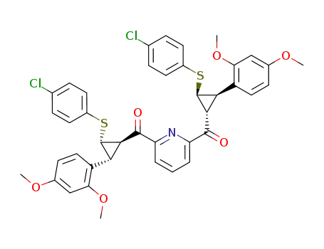 {6-[(1R,2S,3R)-2-(4-Chloro-phenylsulfanyl)-3-(2,4-dimethoxy-phenyl)-cyclopropanecarbonyl]-pyridin-2-yl}-[(1R,2S,3R)-2-(4-chloro-phenylsulfanyl)-3-(2,4-dimethoxy-phenyl)-cyclopropyl]-methanone