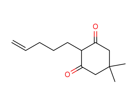 Molecular Structure of 28239-18-1 (Dimethyl-5,5-(penten-4-yl)-2-cyclohexandion-1,3)