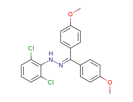 Methanone, bis(4-methoxyphenyl)-, (2,6-dichlorophenyl)hydrazone