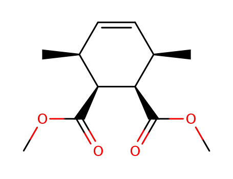 Molecular Structure of 92803-62-8 ((1R,2S,3S,6R)-3,6-Dimethyl-cyclohex-4-ene-1,2-dicarboxylic acid dimethyl ester)