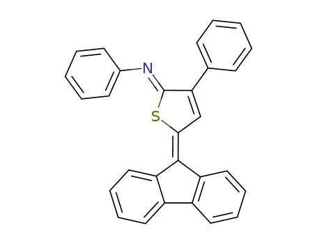 Benzenamine,
N-[5-(9H-fluoren-9-ylidene)-3-phenyl-2(5H)-thienylidene]-