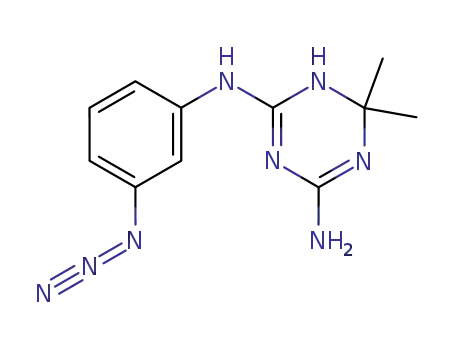N<sup>2</sup>-(3-Azido-phenyl)-6,6-dimethyl-1,6-dihydro-[1,3,5]triazine-2,4-diamine