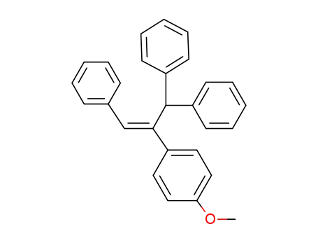 Benzene, 1-[1-(diphenylmethyl)-2-phenylethenyl]-4-methoxy-, (E)-