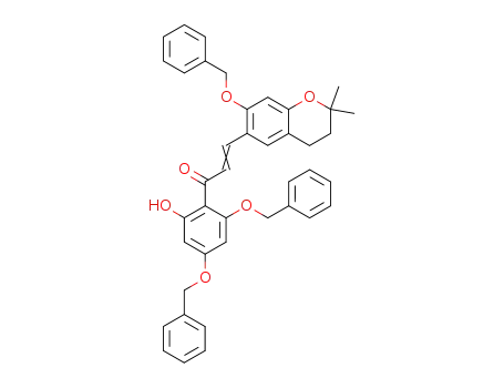 3-(7-benzyloxy-2,2-dimethyl-6-chromanyl)-1-<2,4-bis(benzyloxy)-6-hydroxyphenyl>-2-propen-1-one