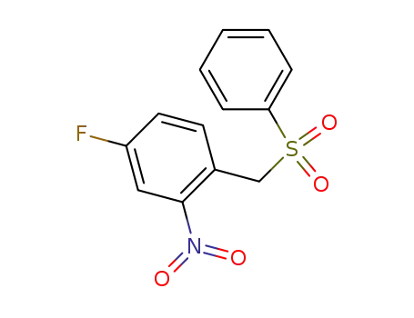 1-[(Benzenesulfonyl)methyl]-4-fluoro-2-nitrobenzene