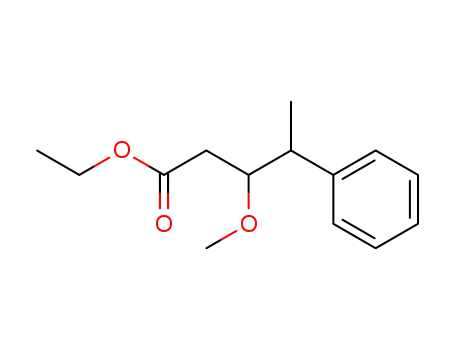 Molecular Structure of 118757-19-0 (3-Methoxy-4-phenyl-pentanoic acid ethyl ester)