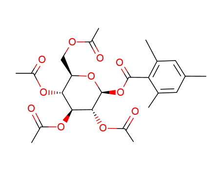 b-D-Glucopyranose,2,3,4,6-tetraacetate 1-(2,4,6-trimethylbenzoate) cas  13035-54-6
