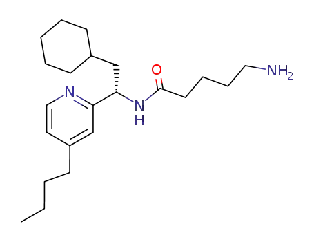 5-Amino-pentanoic acid [(S)-1-(4-butyl-pyridin-2-yl)-2-cyclohexyl-ethyl]-amide