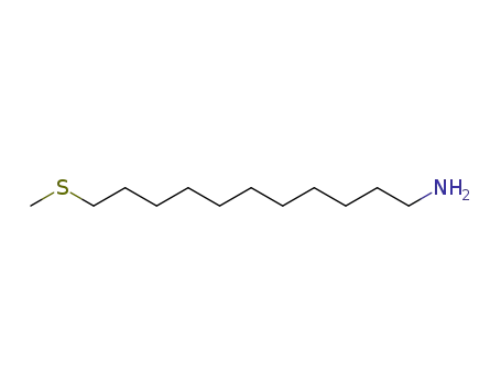 Molecular Structure of 148318-07-4 (1-Undecanamine, 11-(methylthio)-)