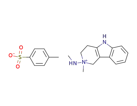 2-methyl-2-methylamino-2,3,4,5-tetrahydro-1H-pyrido<4,3-b>indol-2-ium toluene-p-sulphonate