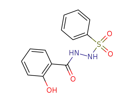 Molecular Structure of 37049-66-4 (Benzoic acid, 2-hydroxy-, 2-(phenylsulfonyl)hydrazide)