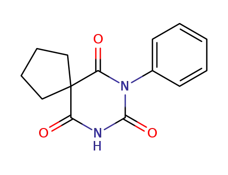 Molecular Structure of 77500-87-9 (7-phenyl-7,9-diazaspiro[4.5]decane-6,8,10-trione)