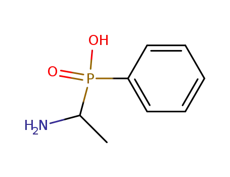 Molecular Structure of 15901-09-4 (Phosphinic acid, (1-aminoethyl)phenyl-)