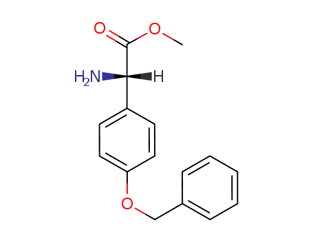 Molecular Structure of 908066-52-4 (Methyl (2S)-2-amino-2-(4-benzyloxyphenyl)acetate)