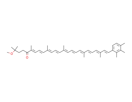 Molecular Structure of 16840-70-3 (1',2'-Dihydro-1'-methoxy-χ,ψ-caroten-4'-one)