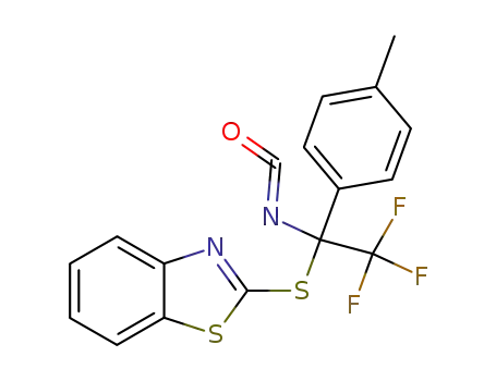 Benzothiazole,
2-[[2,2,2-trifluoro-1-isocyanato-1-(4-methylphenyl)ethyl]thio]-