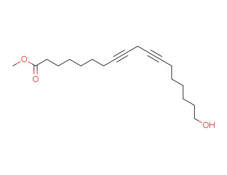 Molecular Structure of 262603-16-7 (methyl 18-hydroxyoctadeca-8,11-diynoate)