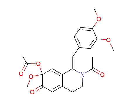 N-acetyl-1-(3,4-dimethoxy)benzyl-7-acetoxy-1,2,3,4,6,7-hexahydro-7-methoxy-6-oxoisoquinoline