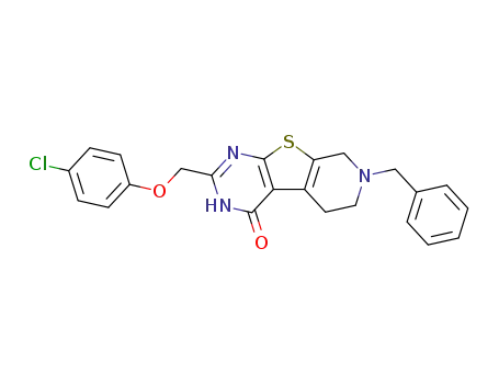 7-Benzyl-2-(4-chloro-phenoxymethyl)-5,6,7,8-tetrahydro-3H-pyrido[4',3':4,5]thieno[2,3-d]pyrimidin-4-one