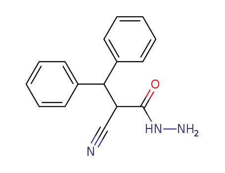 α-cyano-3,3-diphenylpropionic acid hydrazide