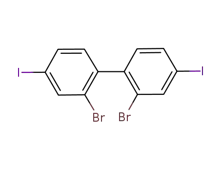 Molecular Structure of 852138-93-3 (2,2'-Dibromo-4,4'-diiodo-1,1'-biphenyl)