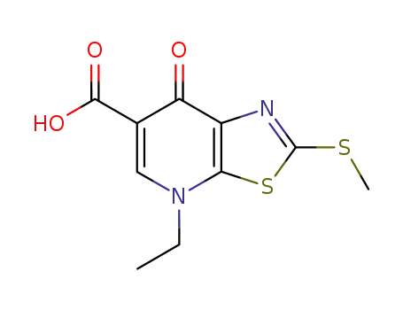 Thiazolo[5,4-b]pyridine-6-carboxylic acid,
4-ethyl-4,7-dihydro-2-(methylthio)-7-oxo-