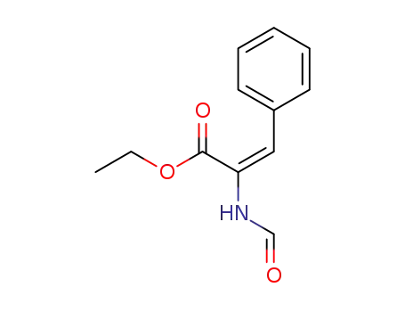 Molecular Structure of 40078-37-3 (Z-Ethyl-α-formamid-β-phenylacrylat)