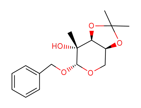 benzyl 3,4-O-(1-methylethylidene)-2-C-methyl-β-L-arabinopyranoside