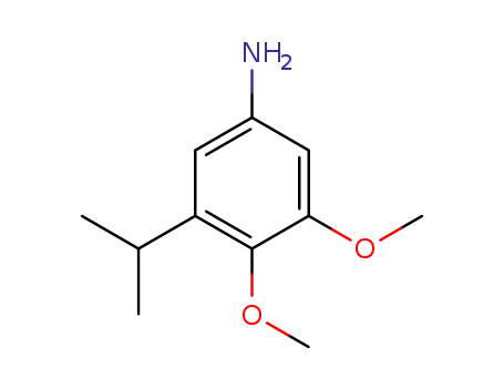 Molecular Structure of 774600-49-6 (Aniline, 3-isopropyl-4,5-dimethoxy- (4CI))