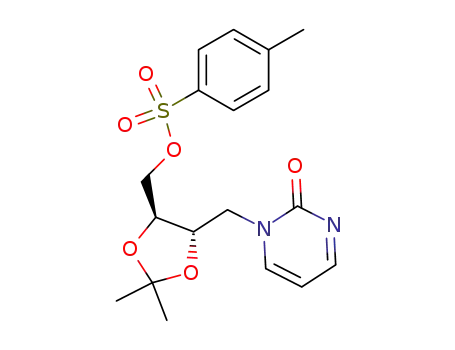 4-(p-Toluenesulfonyloxymethyl)-5-(2-pyrimidon-1-yl)methyl-2,2-dimethyl-(4S,5S)-1,3-dioxolane