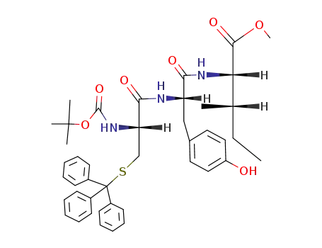 (2S,3S)-2-[(S)-2-((R)-2-tert-Butoxycarbonylamino-3-tritylsulfanyl-propionylamino)-3-(4-hydroxy-phenyl)-propionylamino]-3-methyl-pentanoic acid methyl ester