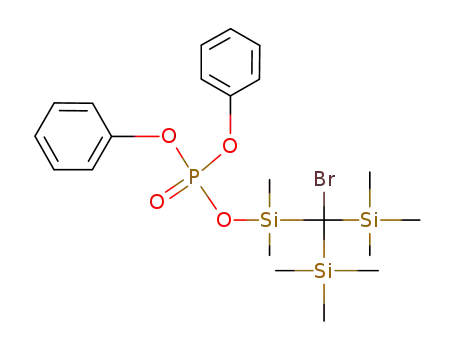 Phosphoric acid, [bromobis(trimethylsilyl)methyl]dimethylsilyl diphenyl
ester
