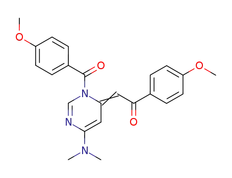N-anisoyl-6-dimethylamino-4-(p-methoxyphenacylidene)pyrimidine