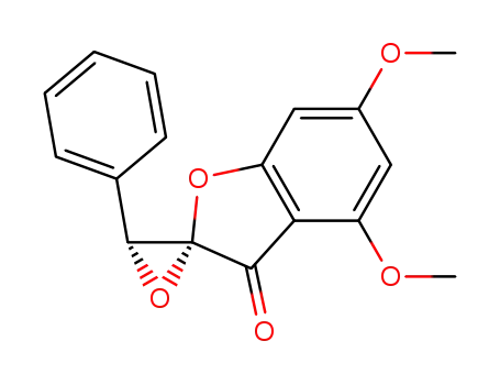trans-2-benzylidene-4,6-dimethoxy-2H-benzo<b>furan-3-one epoxide