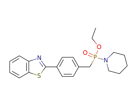 (4-Benzothiazol-2-yl-benzyl)-piperidin-1-yl-phosphinic acid ethyl ester