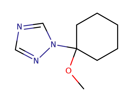 Molecular Structure of 132904-01-9 (1H-1,2,4-Triazole, 1-(1-methoxycyclohexyl)-)