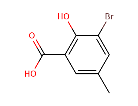 Benzoic acid, 3-bromo-2-hydroxy-5-methyl-