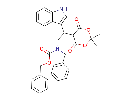 benzyl (benzyl){2-[2,2-dimethyl-4,6-dioxo-1,3-dioxan-5-yl]-2-(1H-indol-3-yl)ethyl}carbamate