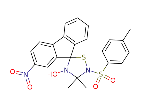 Spiro[9H-fluorene-9,5'-[1,2,4]thiadiazolidine],
4'-hydroxy-3',3'-dimethyl-2'-[(4-methylphenyl)sulfonyl]-2-nitro-